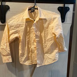 Youth. Button down orange. 7Y
